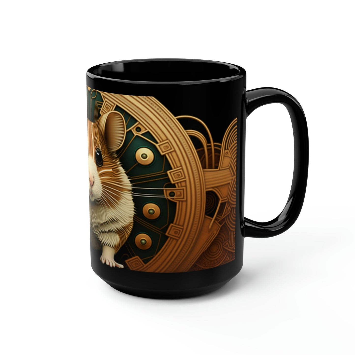 Mid-Century Modern Hamster 15 oz Coffee Mug Gift for Hamster Lovers