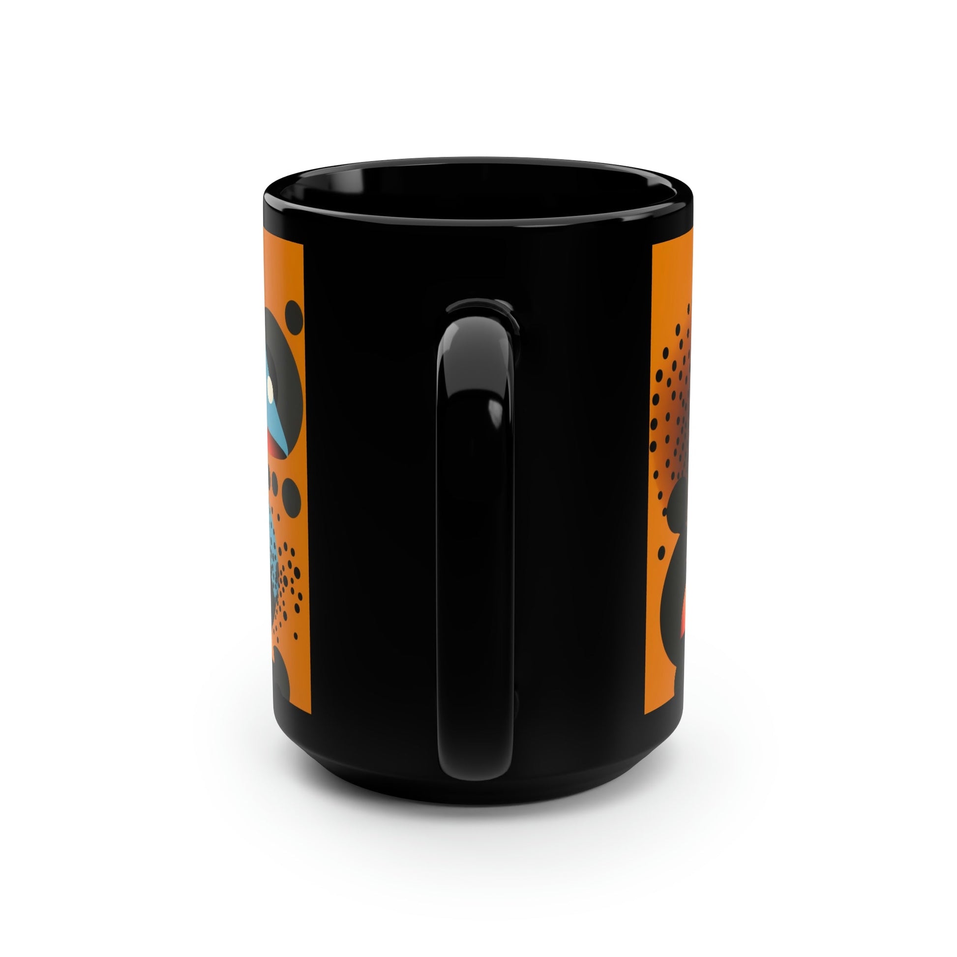 Mid-Century Modern Magic Mushrooms 15 oz Coffee Mug perfect for the mushrooming fan or as a birthday gift for nature lovers