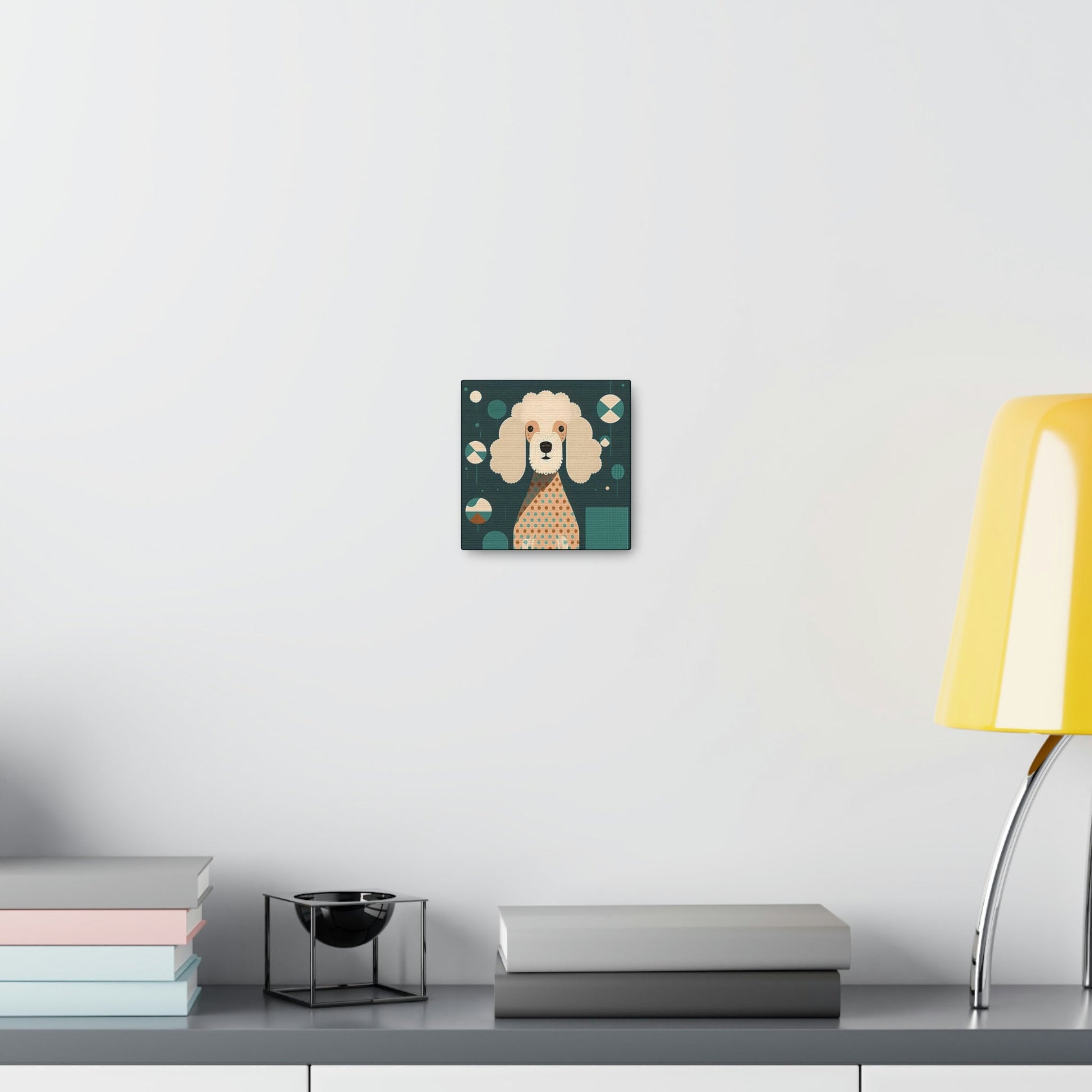 Mid-Century Modern Poodle Canvas Gallery Wraps