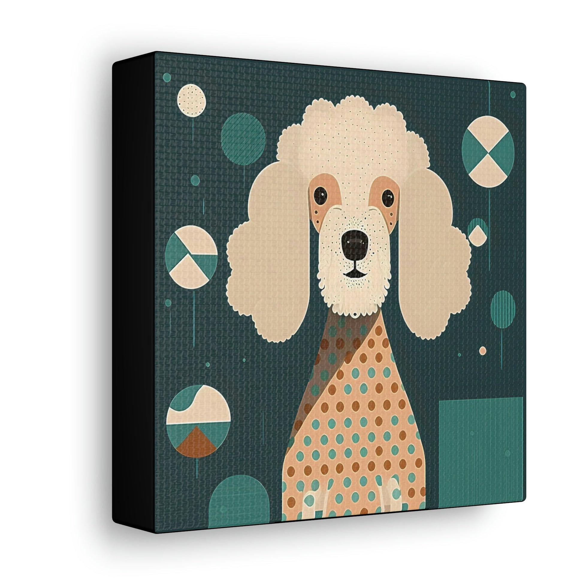 Mid-Century Modern Poodle Canvas Gallery Wraps