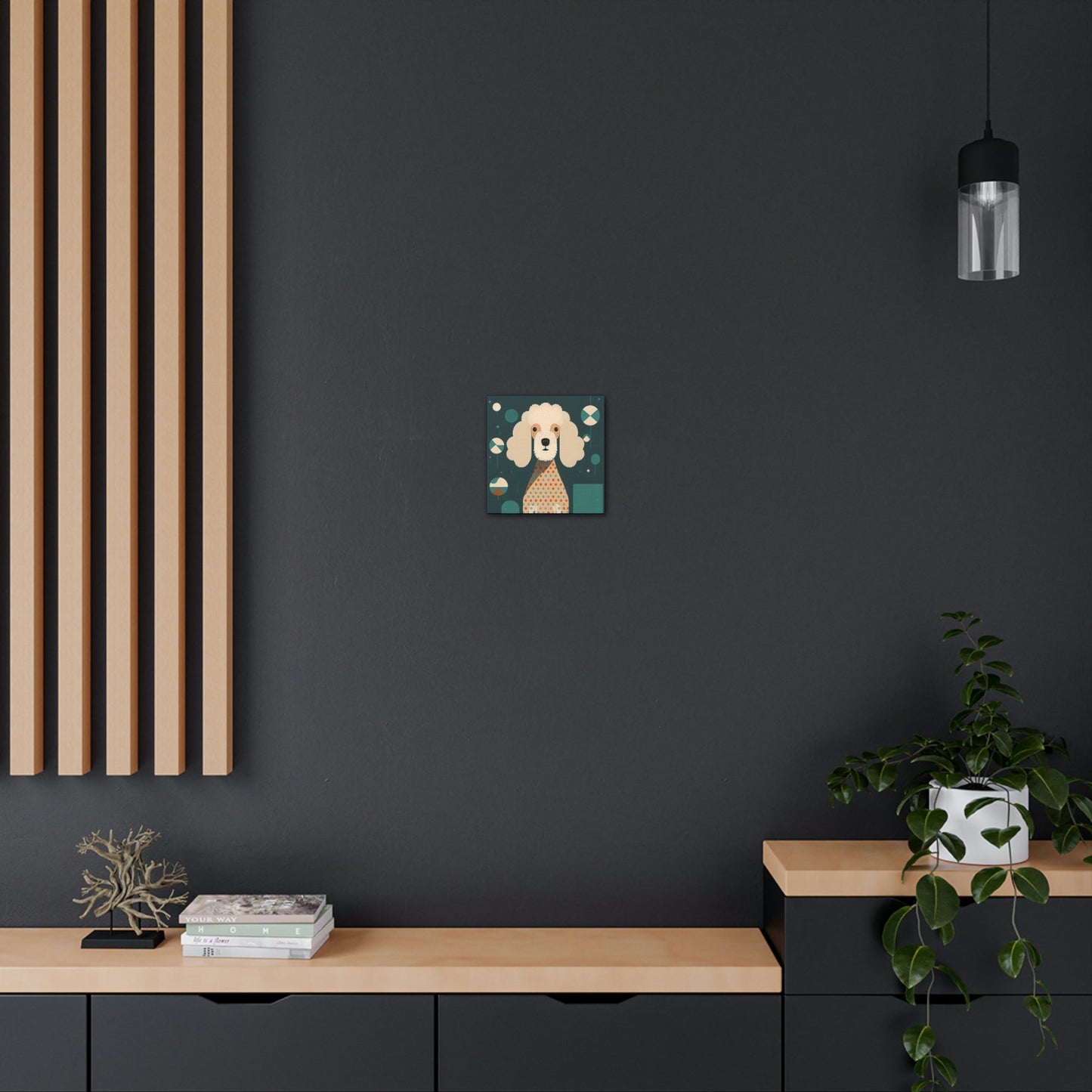 Mid-Century Modern Poodle Canvas Gallery Wraps