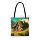 Middle Earth Hobbit Hole Tote Bag - Cute Cottagecore Totebag Makes the Perfect Gift for LOTR Fans