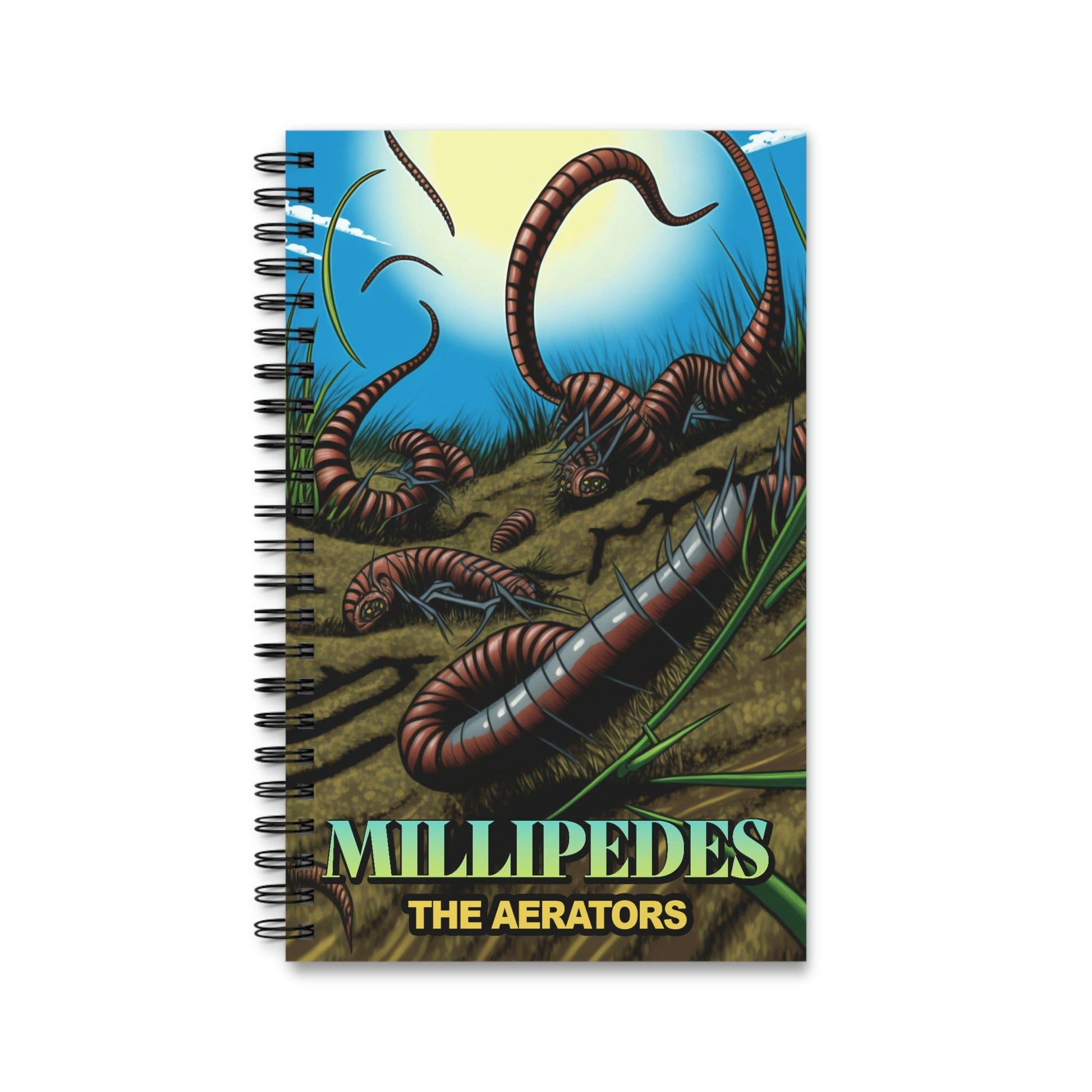 Millipede Graphic Novel Cover Spiral Journal Notebook Sketch Book