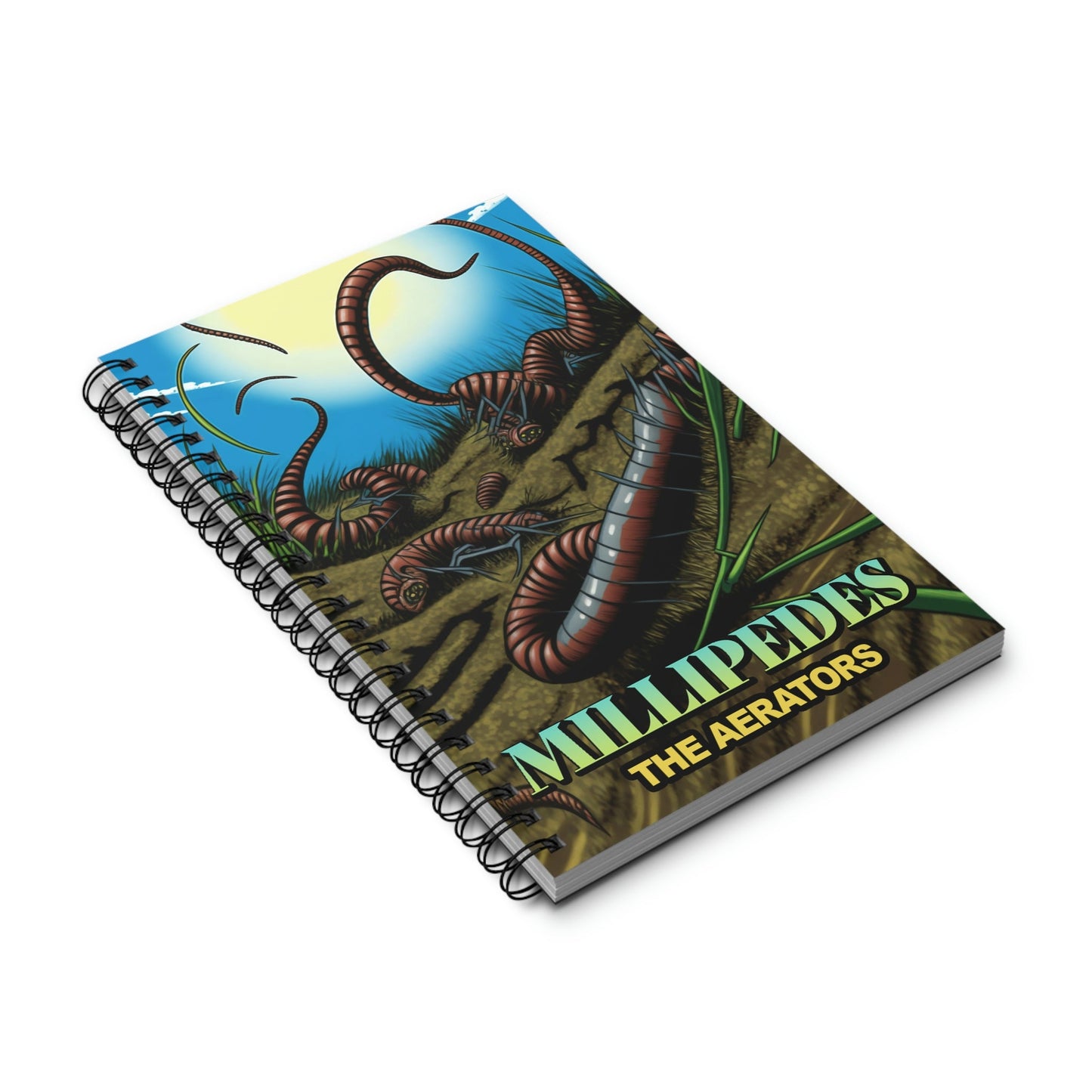 Millipede Graphic Novel Cover Spiral Journal Notebook Sketch Book