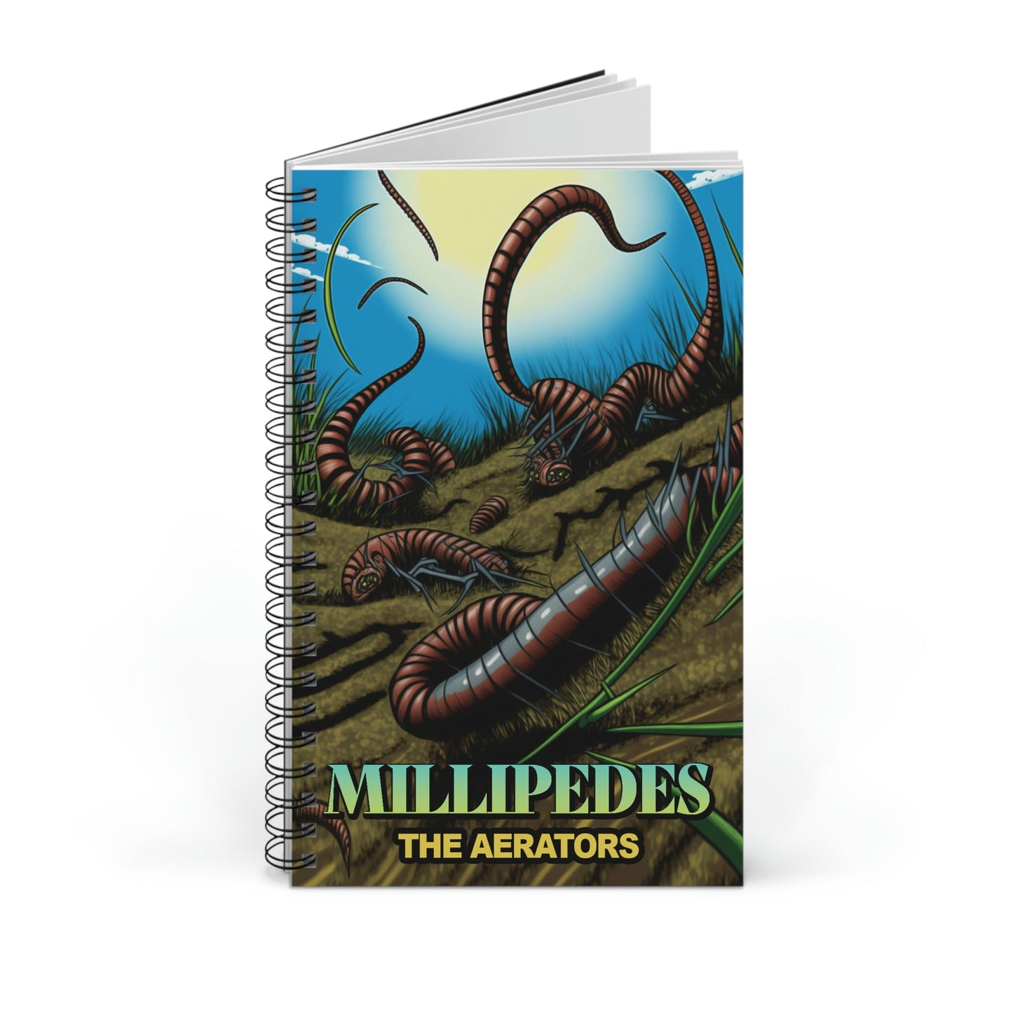 Millipede Graphic Novel Cover Spiral Journal Notebook Sketch Book