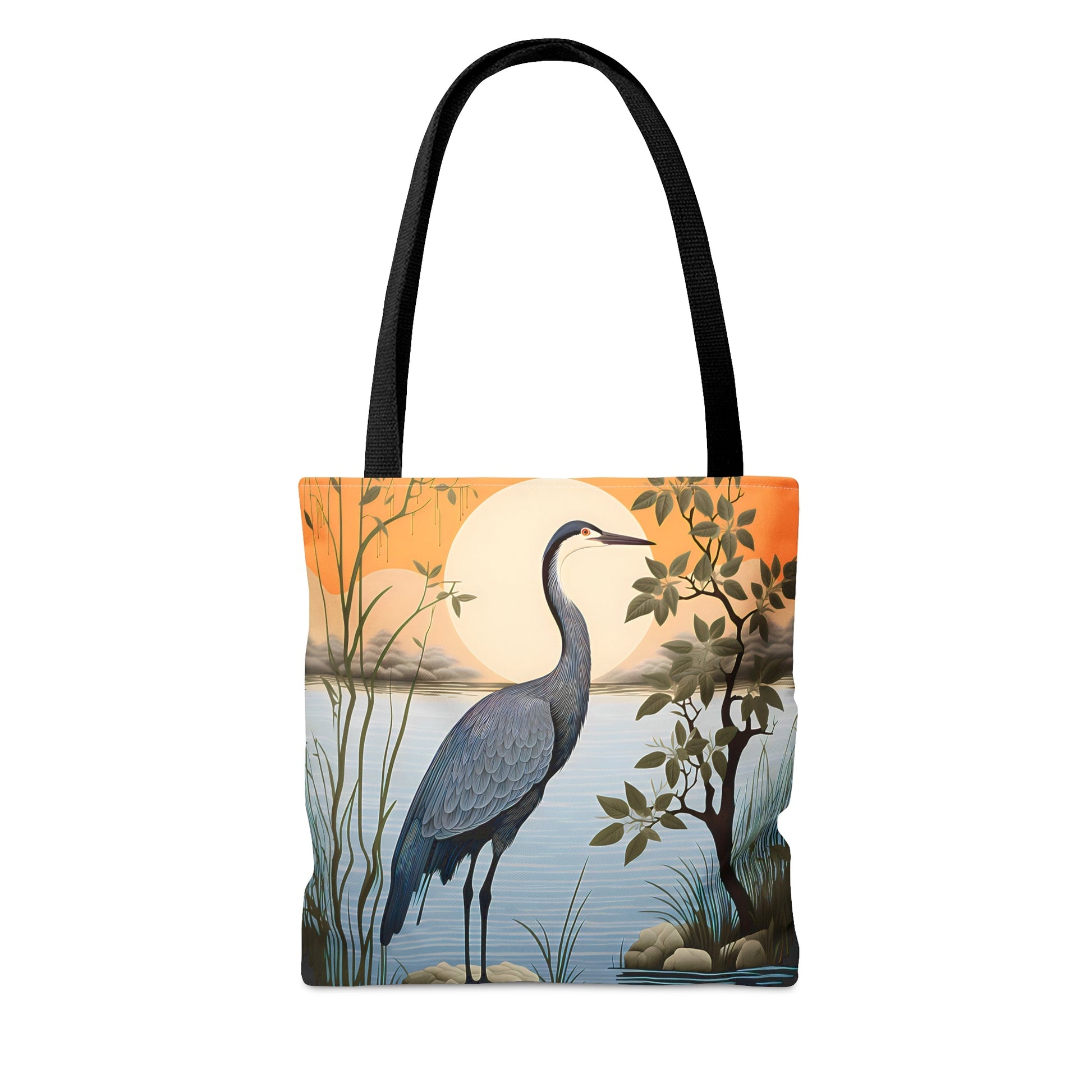 Minimalism Great Blue Heron the Lake Shore Tote Bag