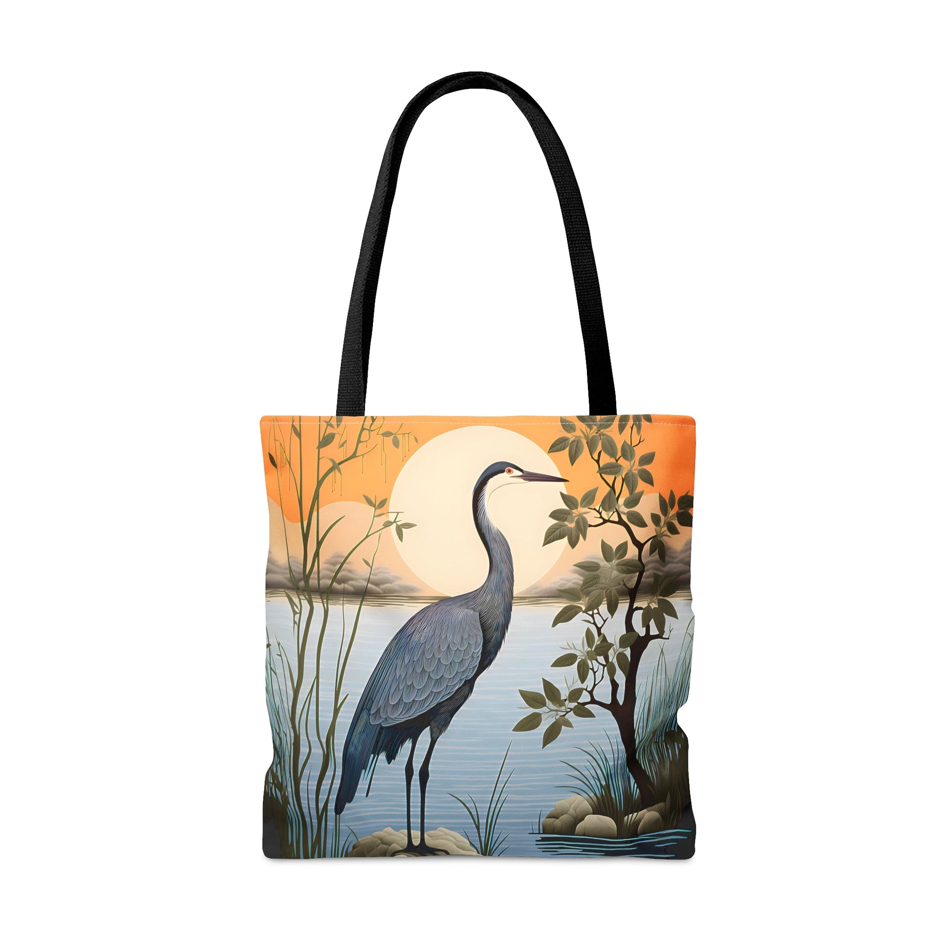 Minimalism Great Blue Heron the Lake Shore Tote Bag