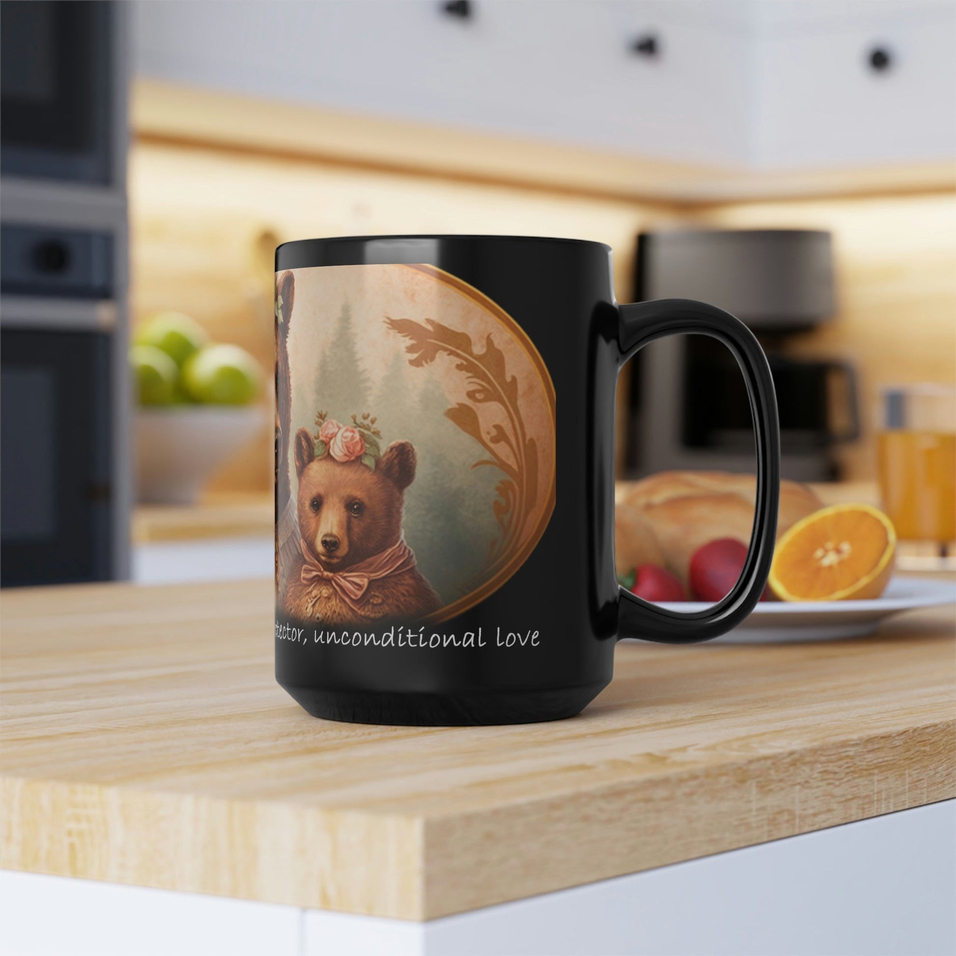 Mom Coffee Mug - "Mama bear: fierce protector and unconditional love" - 15 oz Coffee Mug - Mother's Day Gift, Mom Birthday Gift, Mama Gift, Best Mom