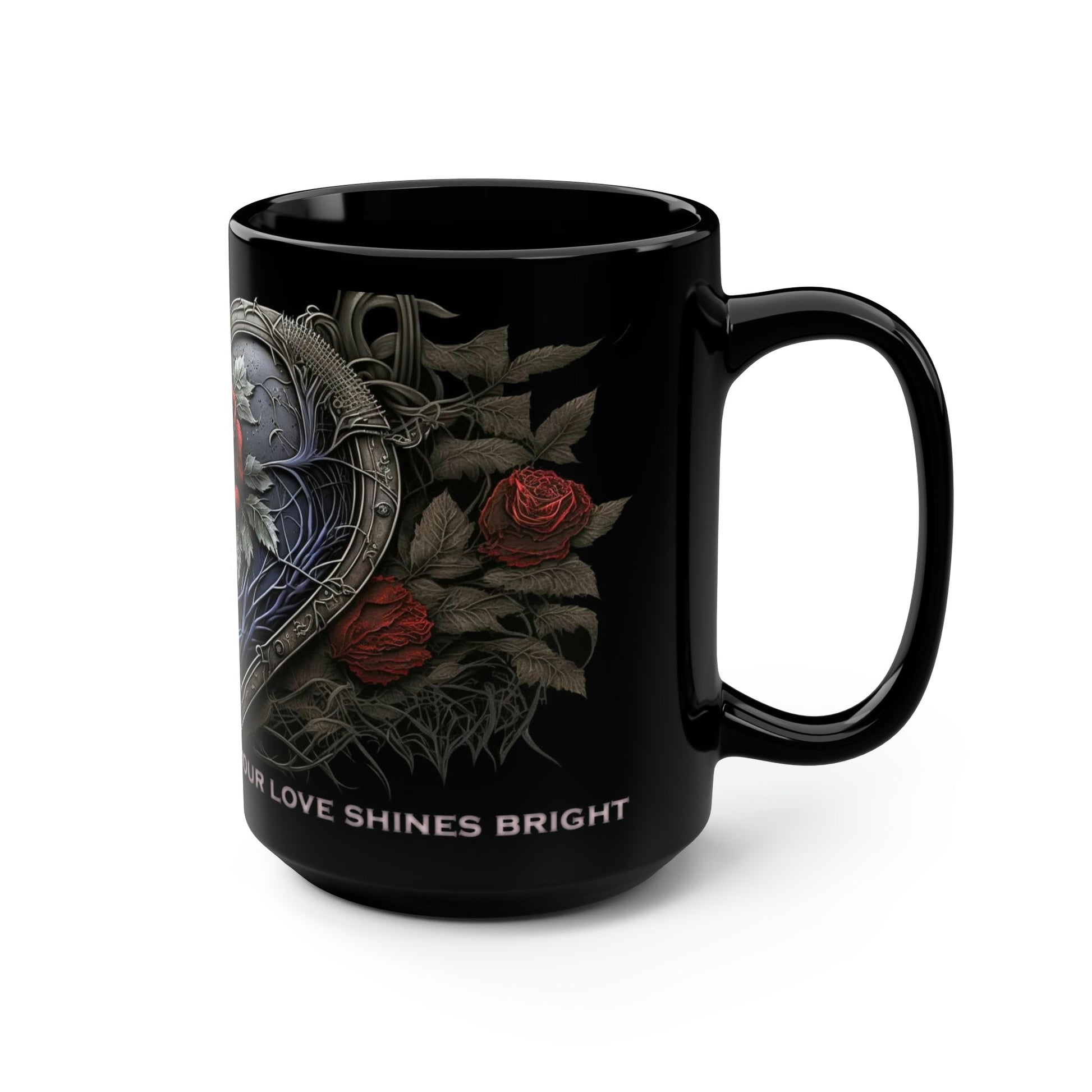 Mom Mug - "In the darkest of nights, your love shines through" - 15 oz Coffee Mug - Mother's Day Gift, Mom Birthday Gift, Mama Gift, Best Mom