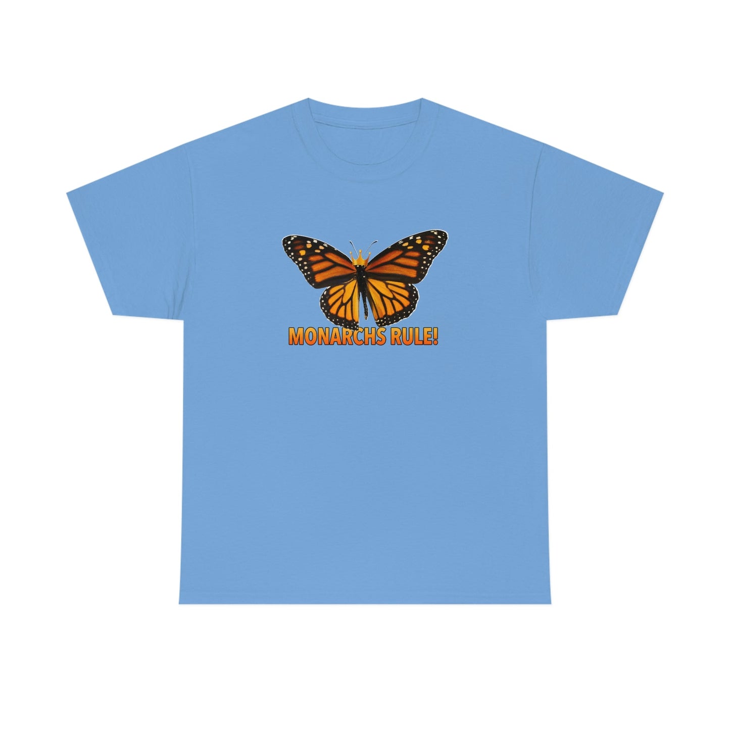 Monarchs Rule Unisex Heavy Cotton Tee butterfly Butterflies Insect Royalty Royals