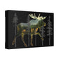 Moose in the Woods Canvas