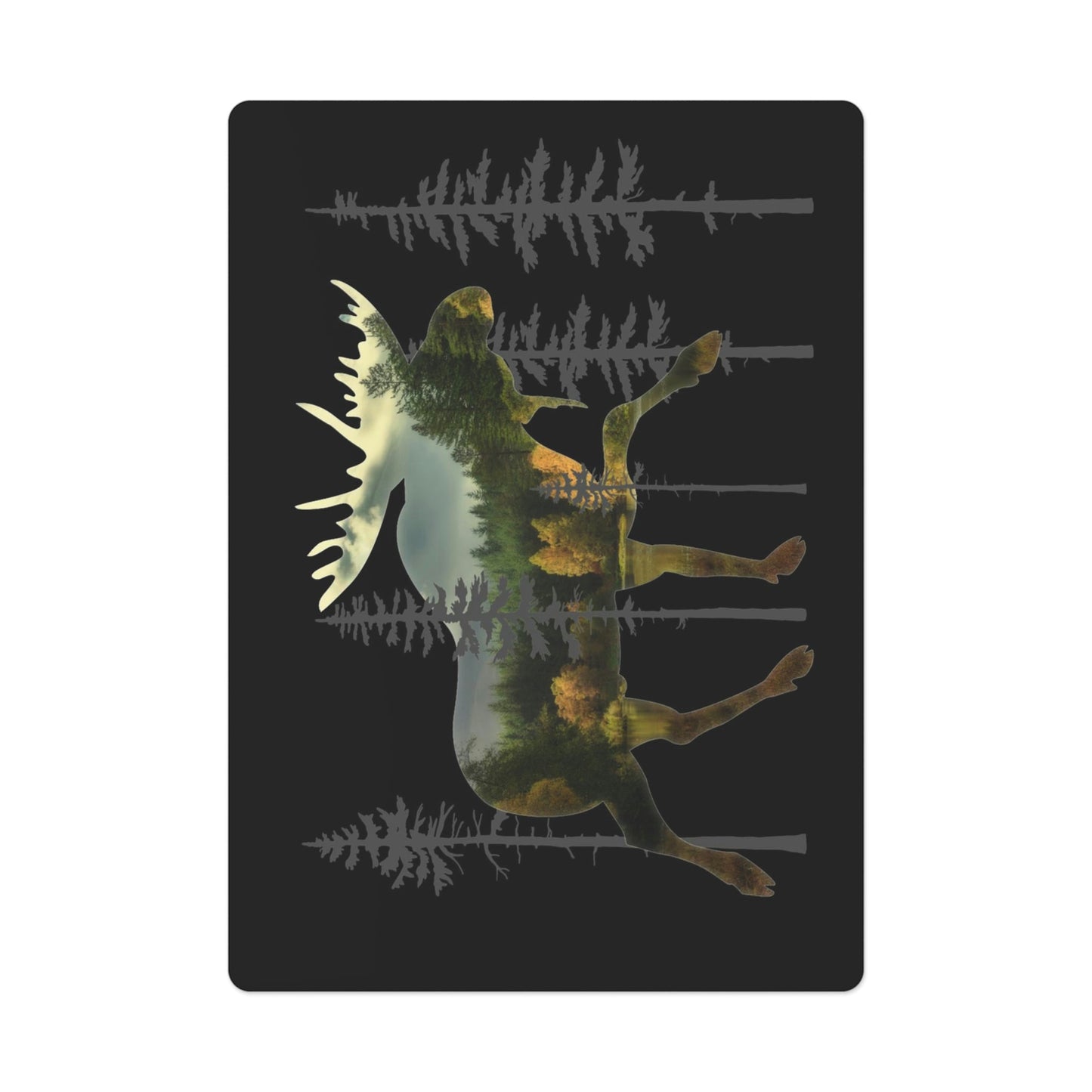 Moose in the Woods Poker Playing Cards