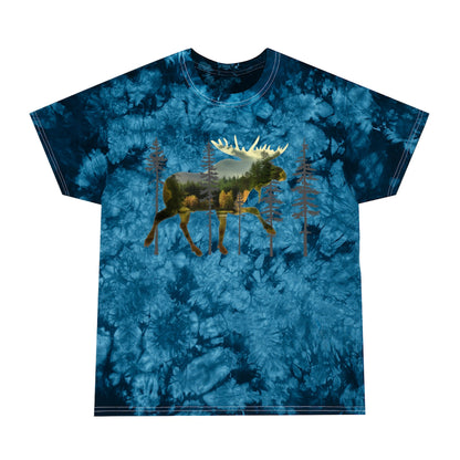 Moose in the Woods Tie-Dye Tee, Crystal