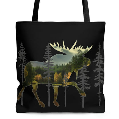 Moose in the Woods Tote Bag