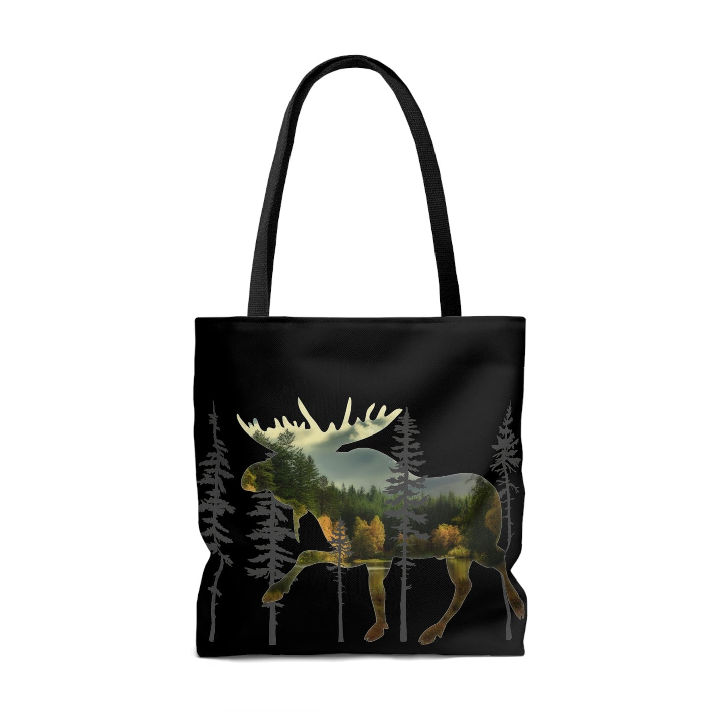 Moose in the Woods Tote Bag