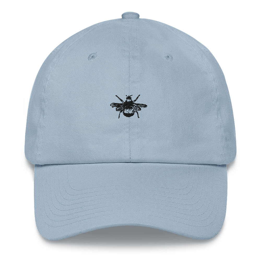 More Options/Bee bumblebee detailed embroidery 100% cotton twill cap hat save the bees insect bug