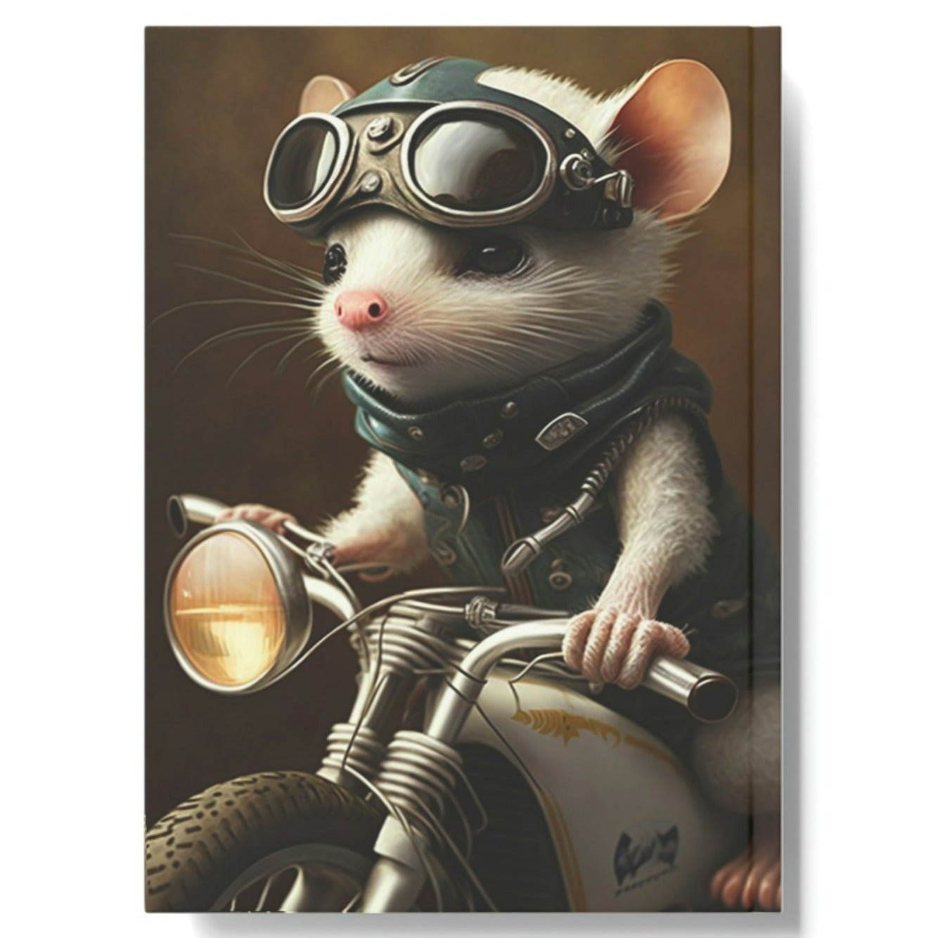 Motorcycle Mouse Hard Backed Journal