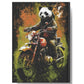 Motorcycle Panda Bear Hard Backed Journal