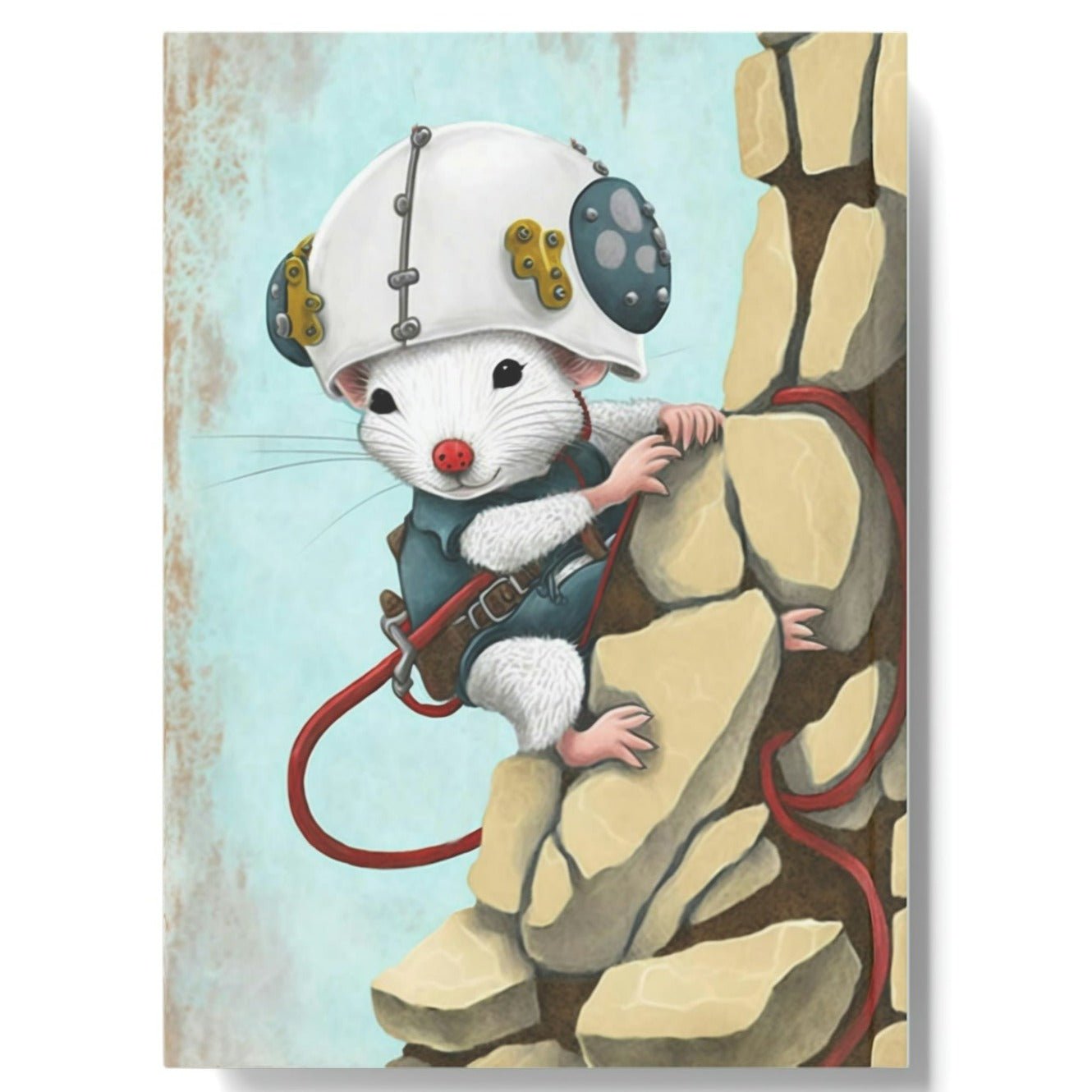Mountain Climbing Mouse Hard Backed Journal