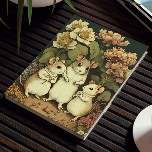 Mouse Family Hard Backed Journal