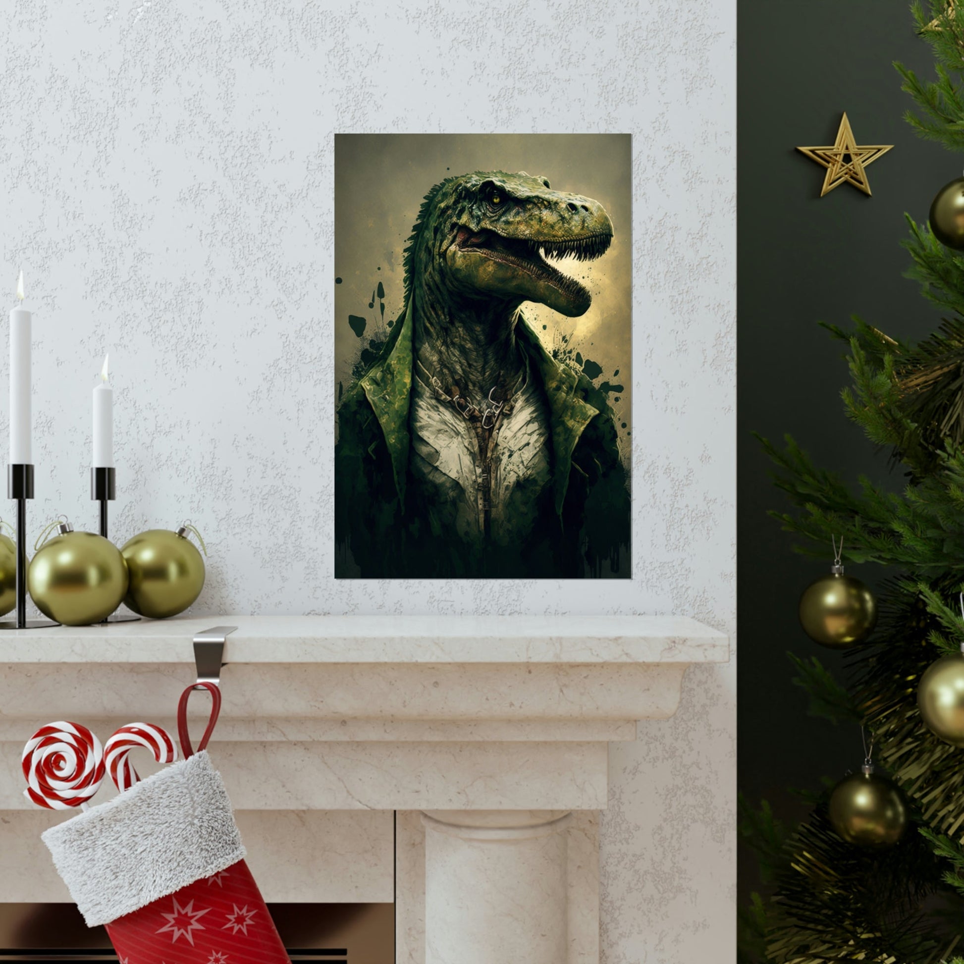 Mr. Dinosaur Princess Premium Matte Vertical Posters