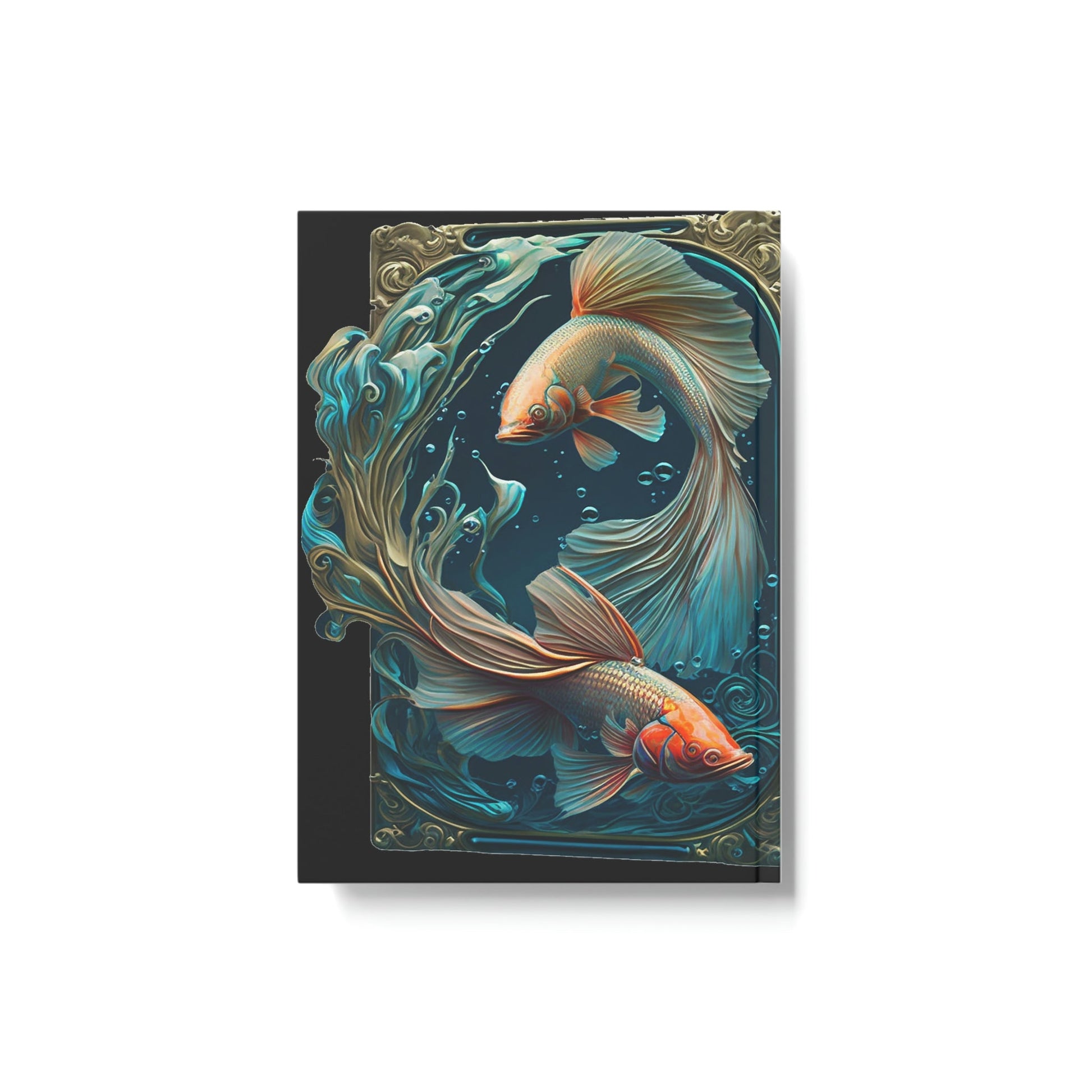 Mucha Style Siamese Fighting Fish (Betta) IV Hard Backed Journal