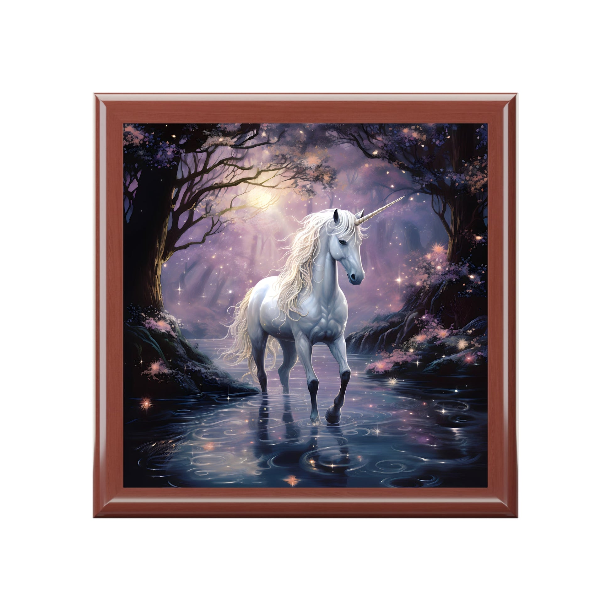 Mystical Midnight Unicorn Jewelry Box