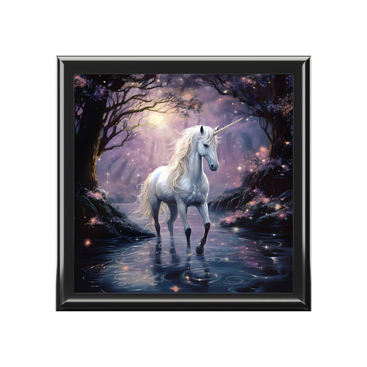 Mystical Midnight Unicorn Jewelry Box