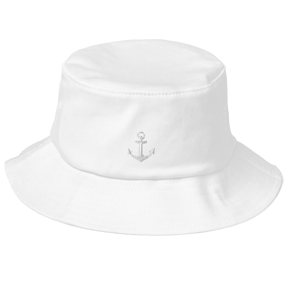 Nautical Anchor Old School Bucket Hat for the Summer Loving Sailor