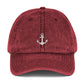 Nautical Anchor Vintage Cotton Twill Cap for the Summer Loving Sailor Vintage Cotton Twill Cap