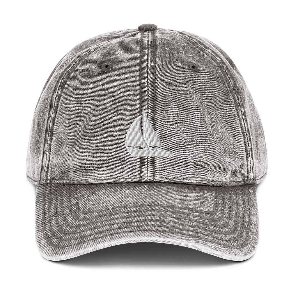 Nautical Sailing Vintage Cotton Twill Cap for the Summer Loving Sailor