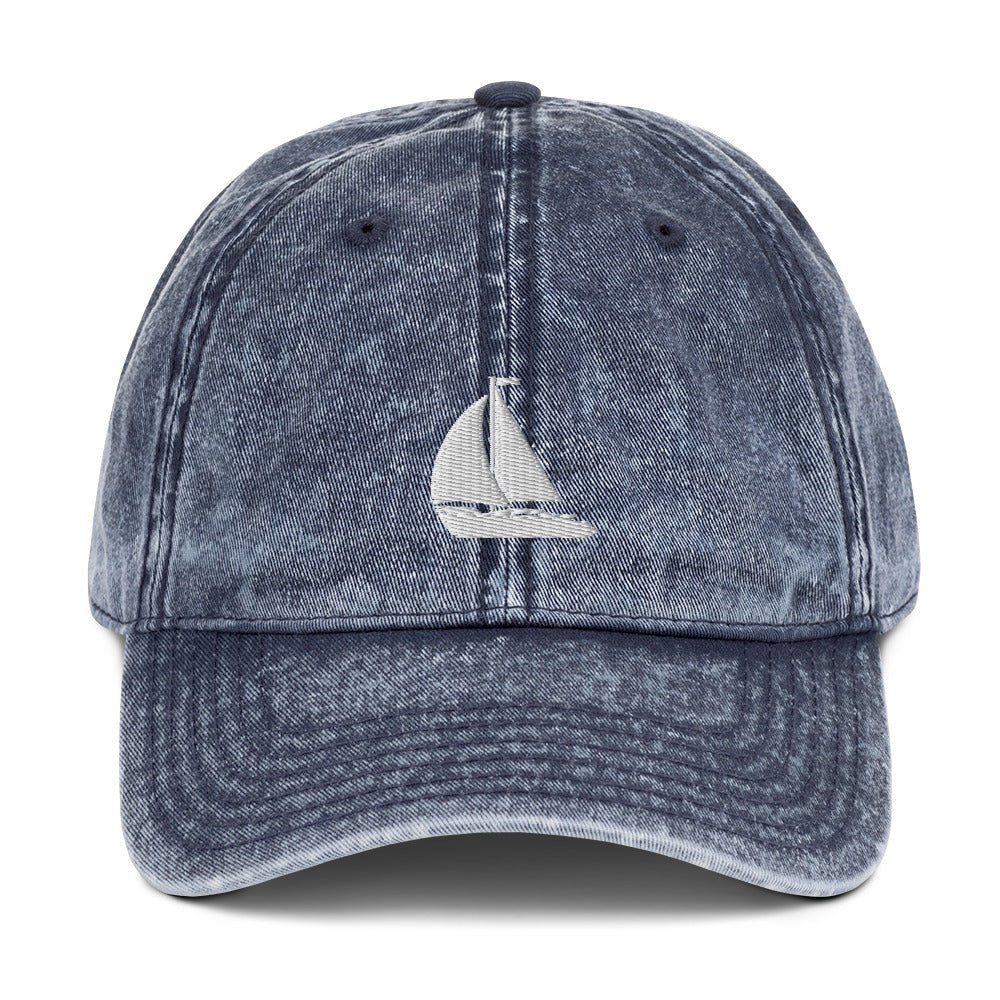 Nautical Sailing Vintage Cotton Twill Cap for the Summer Loving Sailor