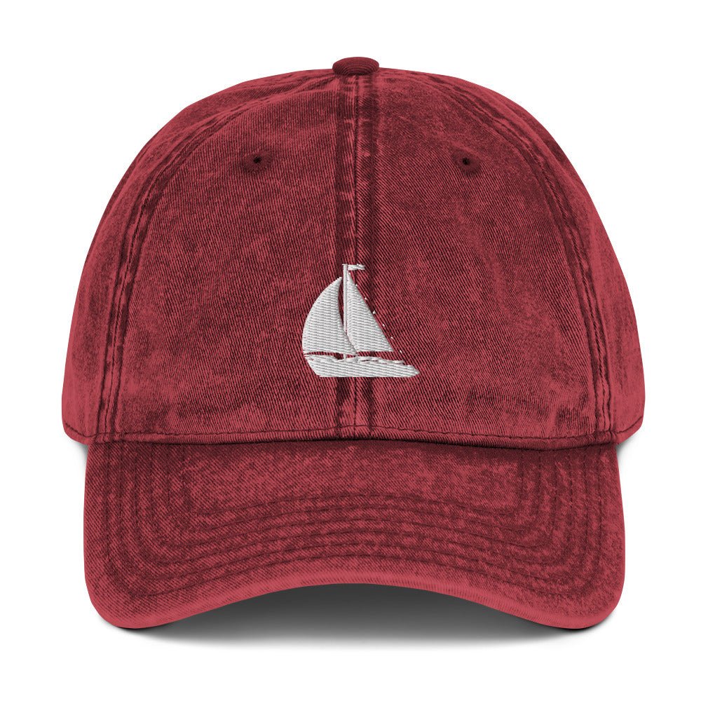 Nautical Sailing Vintage Cotton Twill Cap for the Summer Loving Sailor
