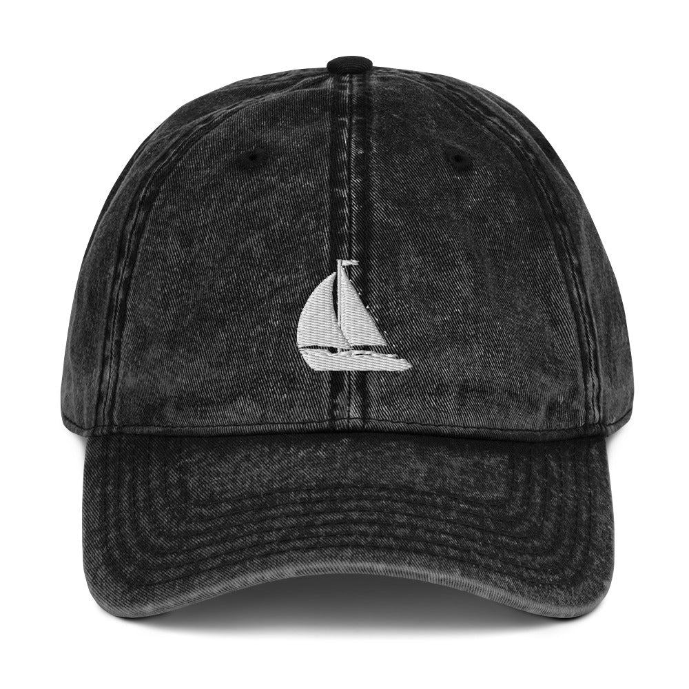 Nautical Sailing Vintage Cotton Twill Cap for the Summer Loving Sailor
