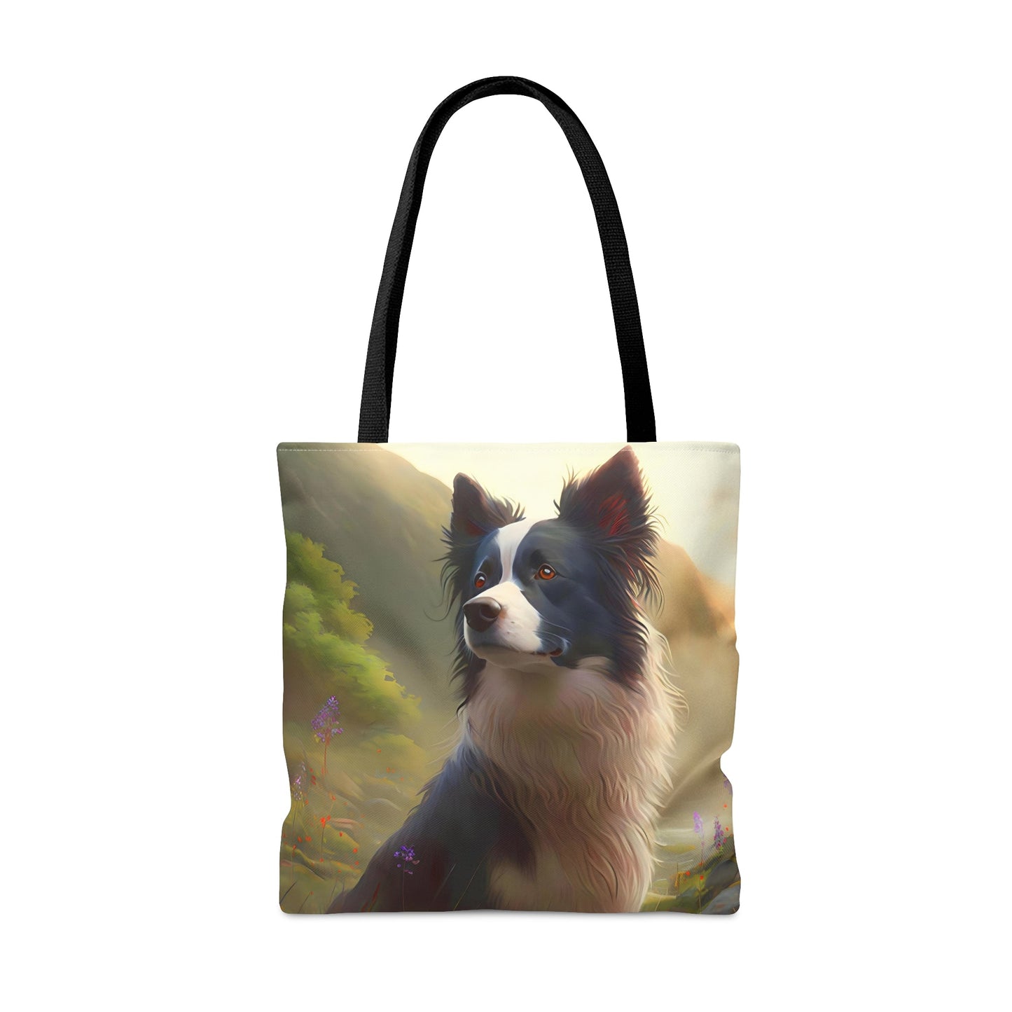 Noble Sheep Herder Border Collie Tote Bag