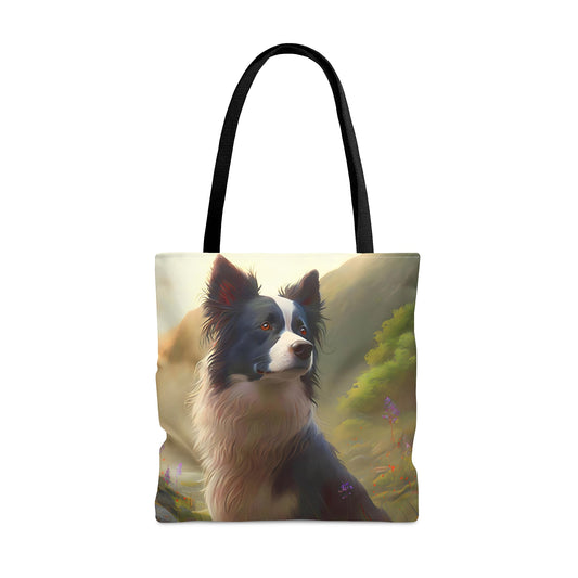 Noble Sheep Herder Border Collie Tote Bag