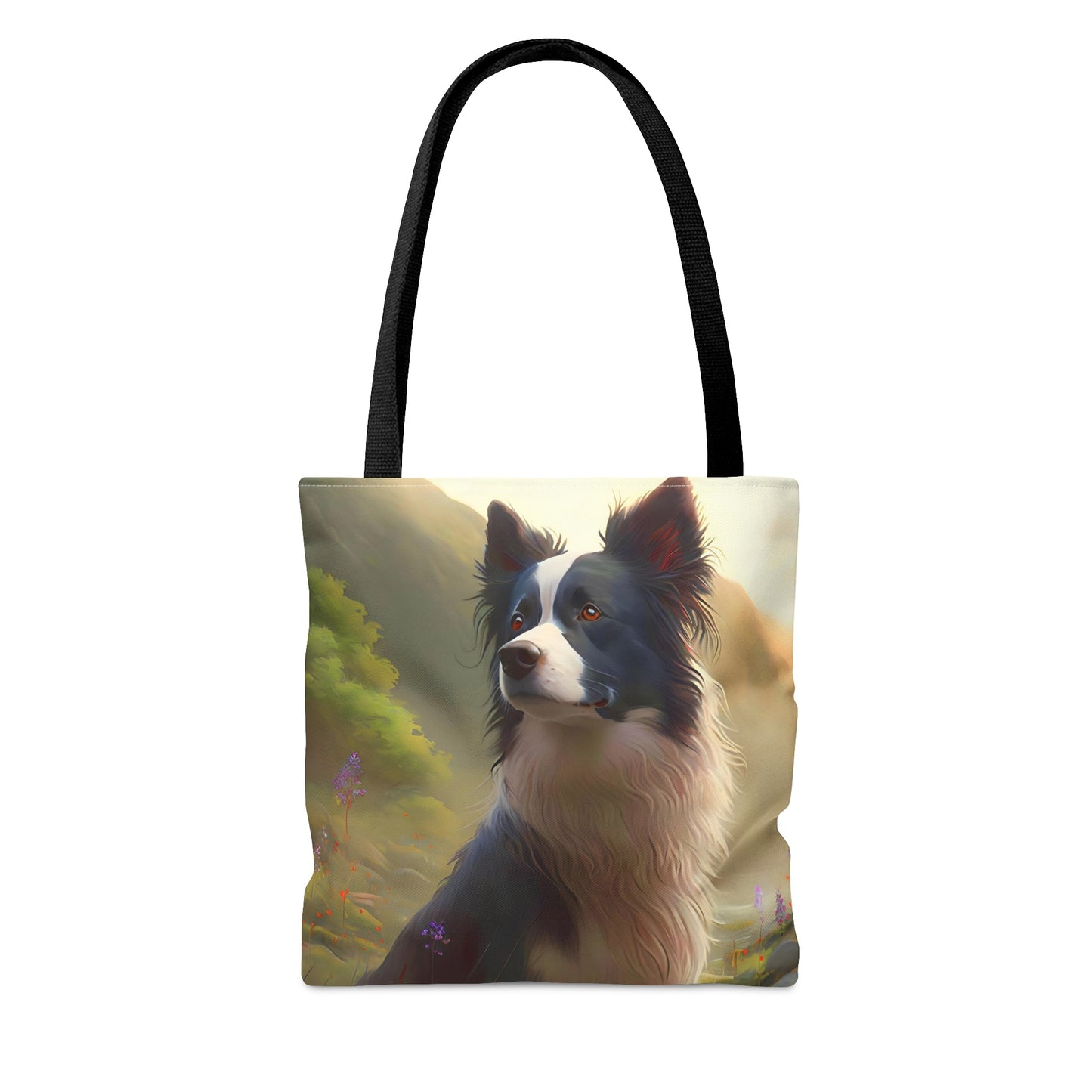 Noble Sheep Herder Border Collie Tote Bag