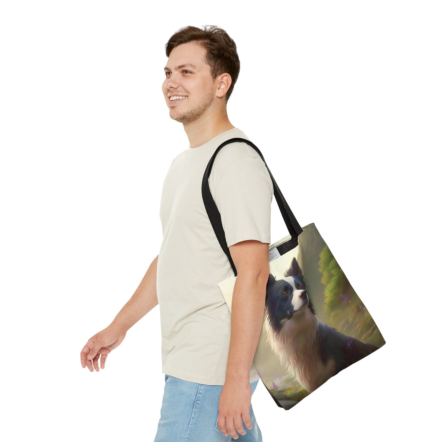 Noble Sheep Herder Border Collie Tote Bag