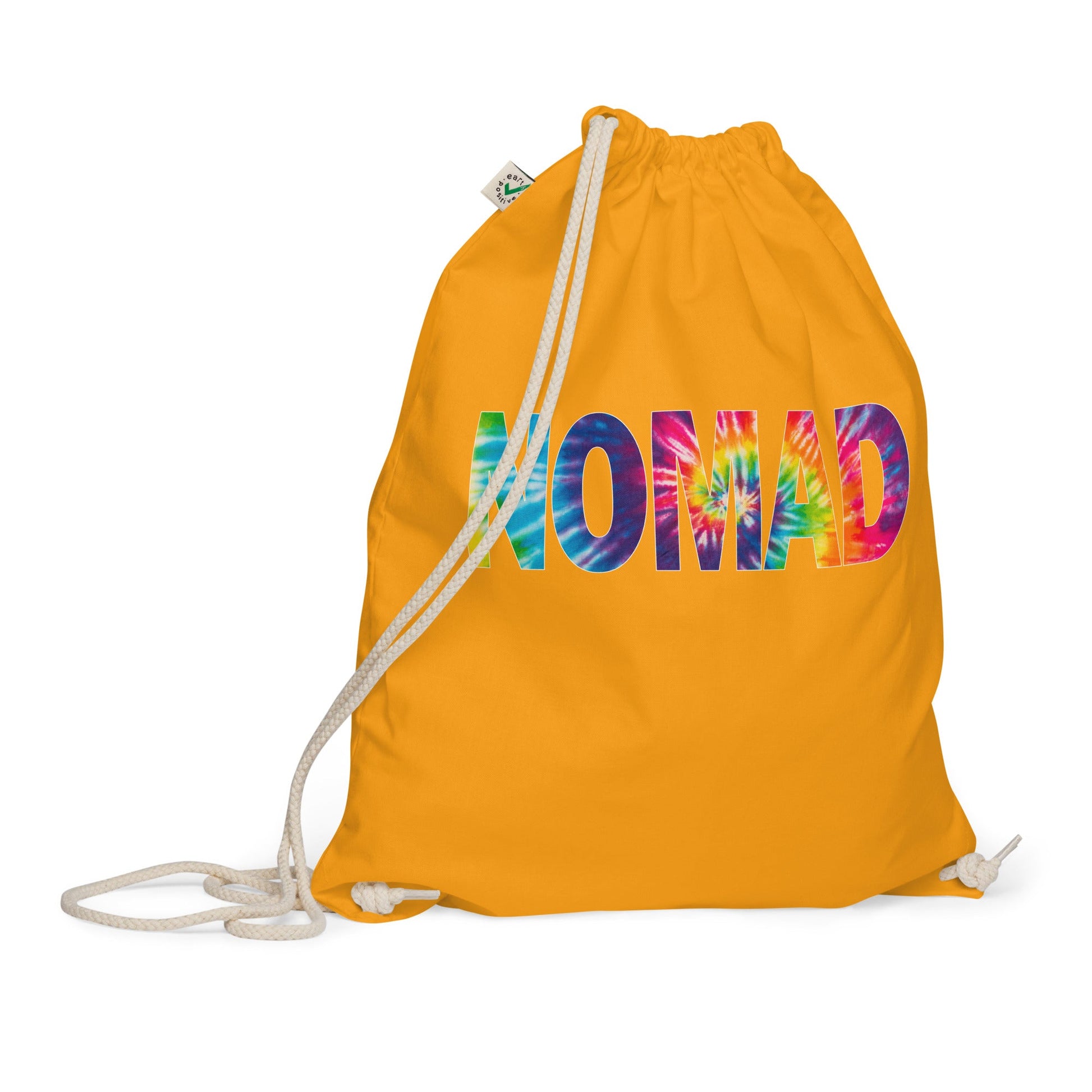 Nomad Tie Dye Design Organic Cotton Drawstring Bag