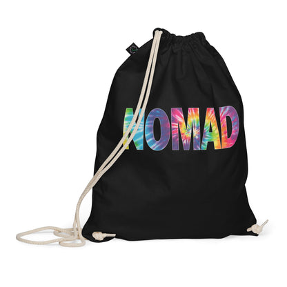 Nomad Tie Dye Design Organic Cotton Drawstring Bag