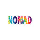 Nomad Tye Dye Bubble-Free Stickers