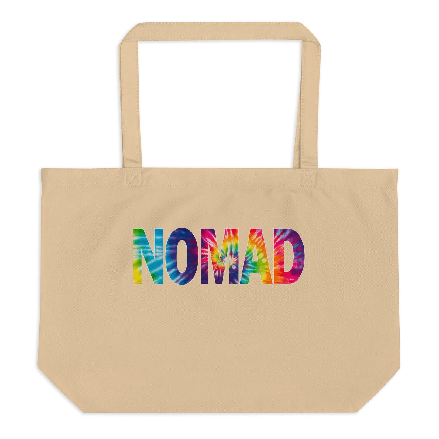Nomad Tye Dye Large Organic Tote Bag - Printed on Front and Back
