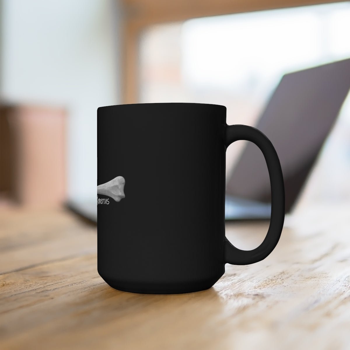 Now This is Humerus Black Mug 15oz for Osteologists and Other Brilliant People