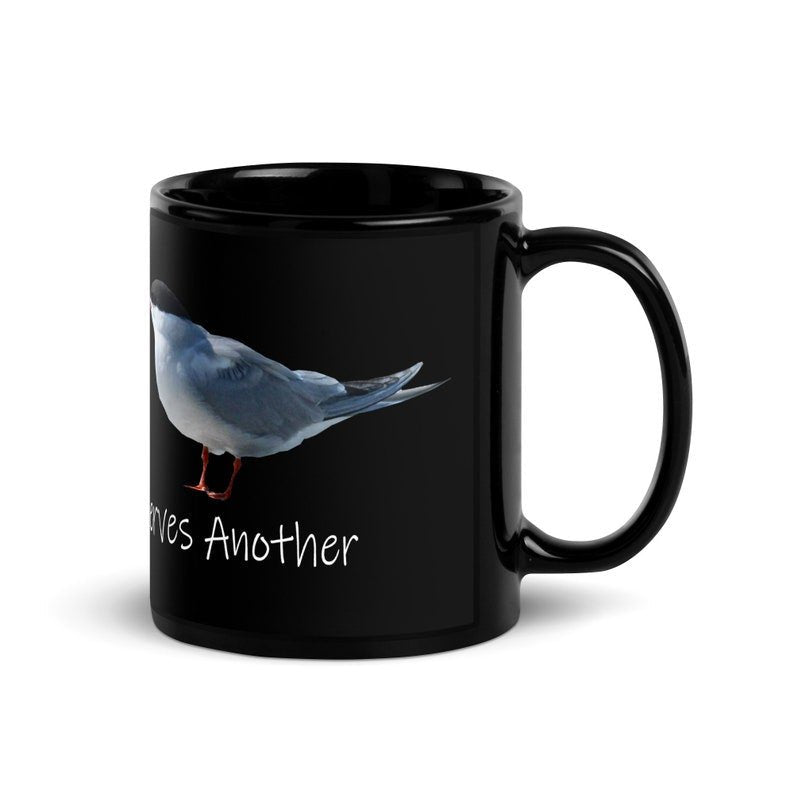 One Good Tern Deserves Another Black Glossy Mug