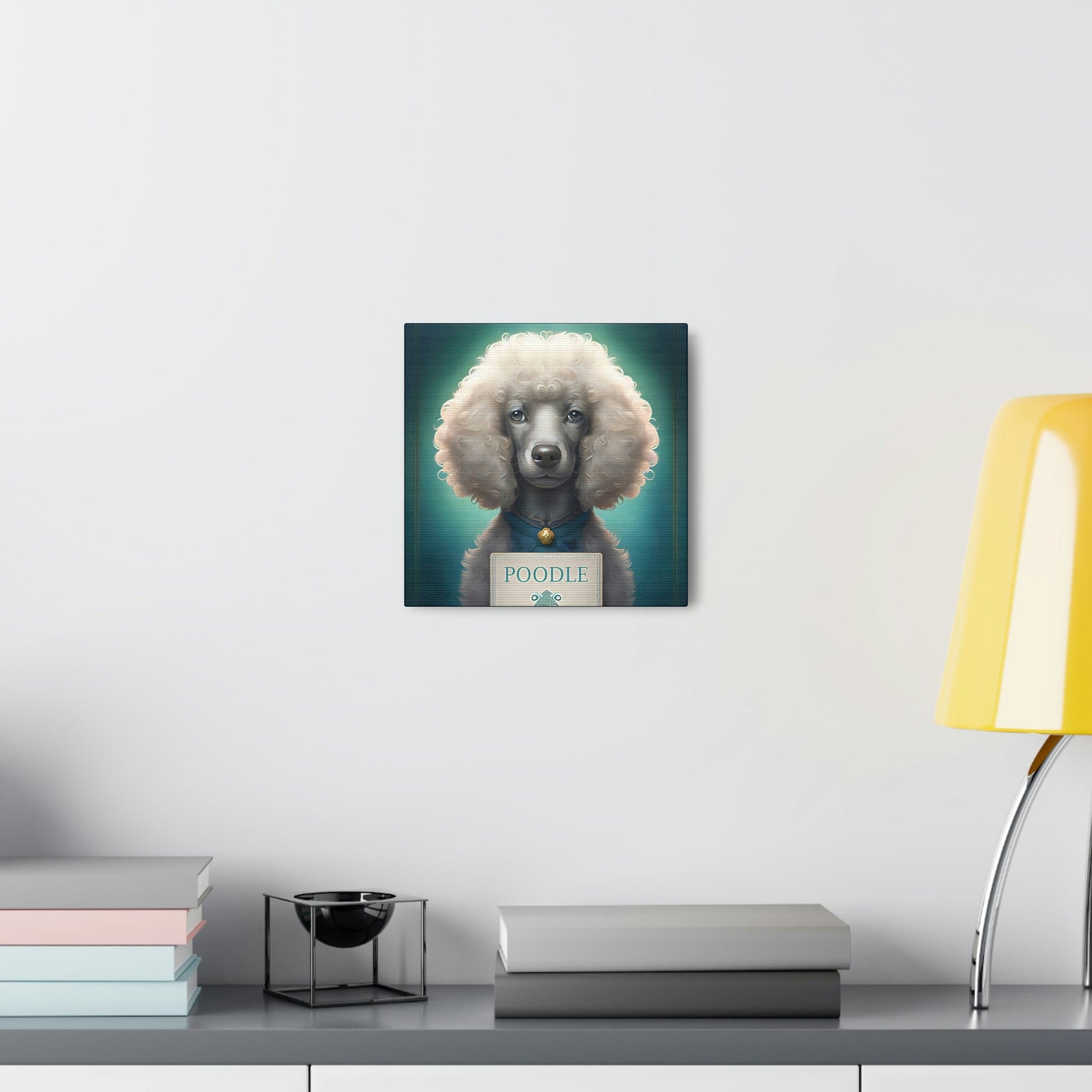 One Very Intelligent Poodle Canvas Gallery Wraps