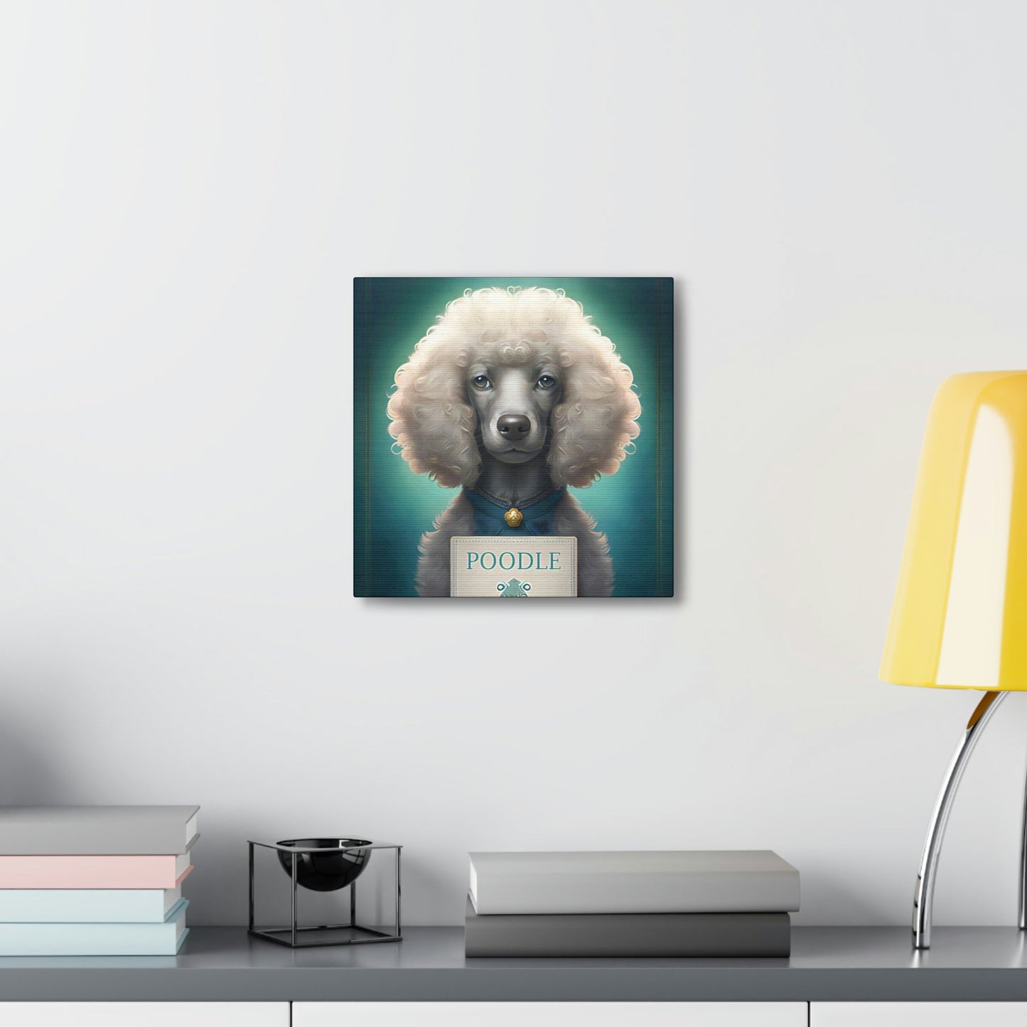 One Very Intelligent Poodle Canvas Gallery Wraps