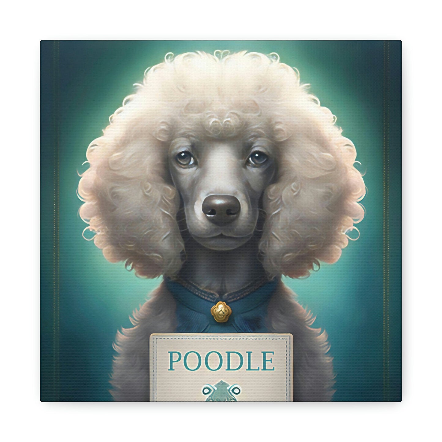 One Very Intelligent Poodle Canvas Gallery Wraps