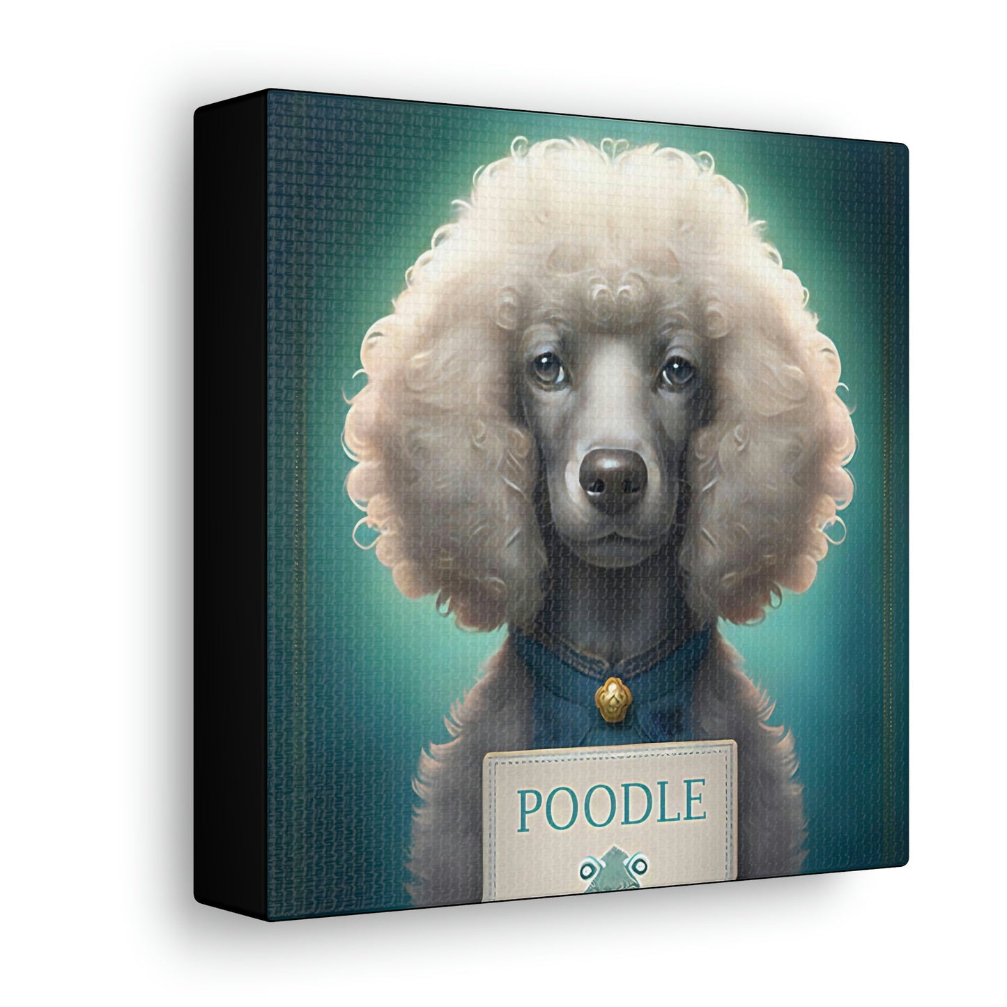 One Very Intelligent Poodle Canvas Gallery Wraps