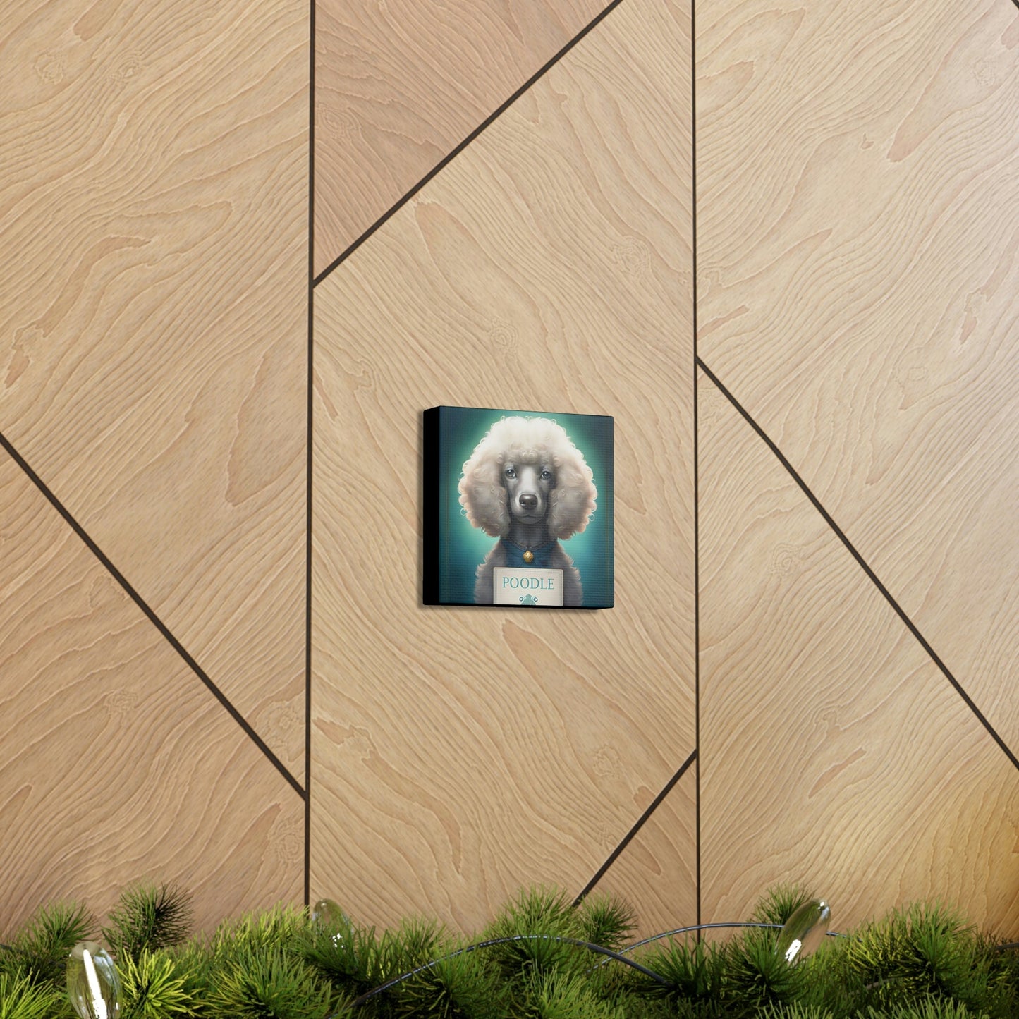 One Very Intelligent Poodle Canvas Gallery Wraps