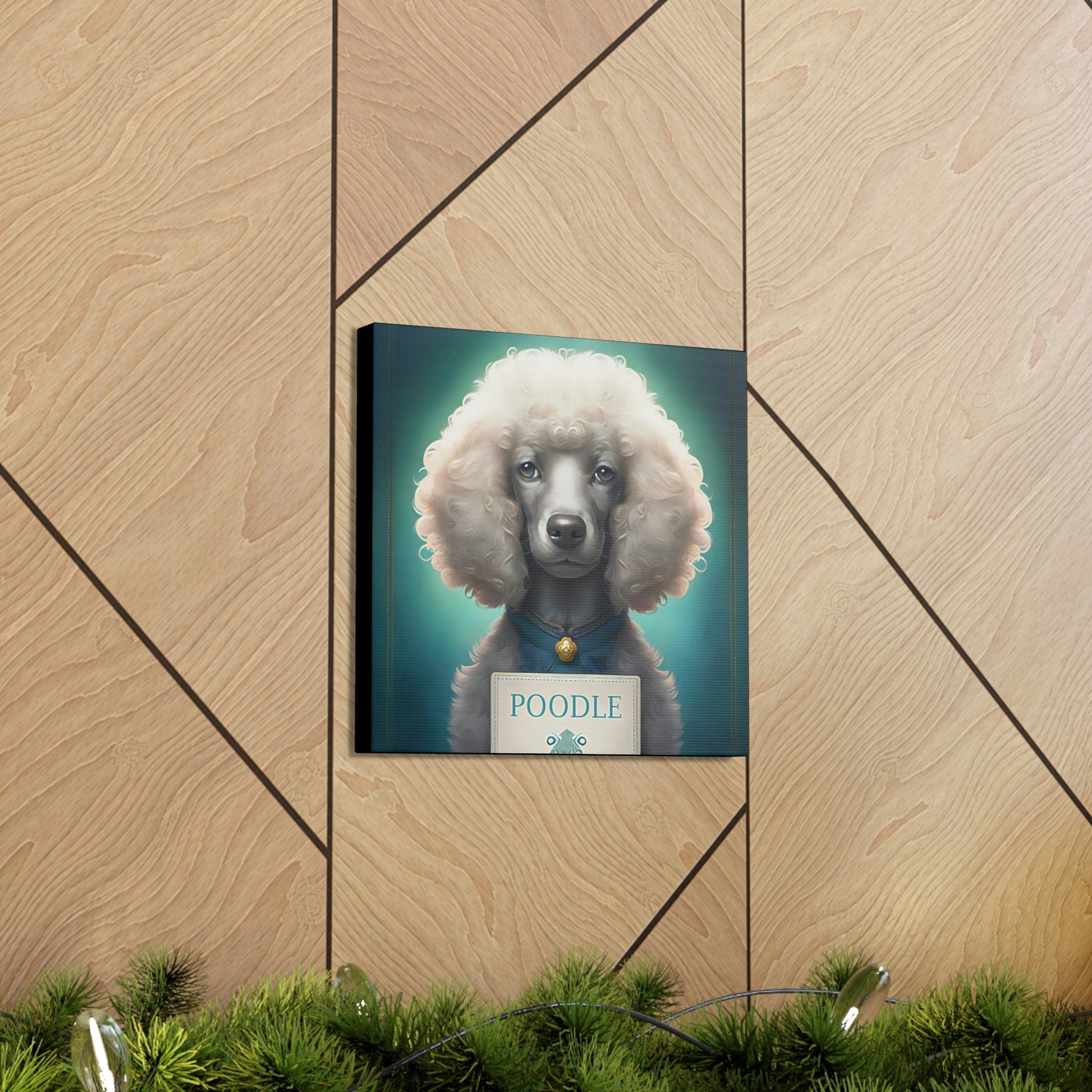 One Very Intelligent Poodle Canvas Gallery Wraps